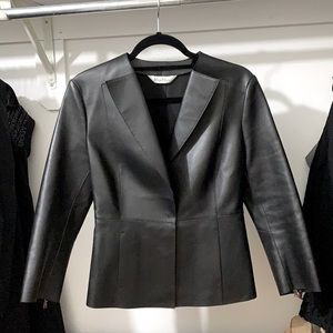 Leather MaxMara blazer